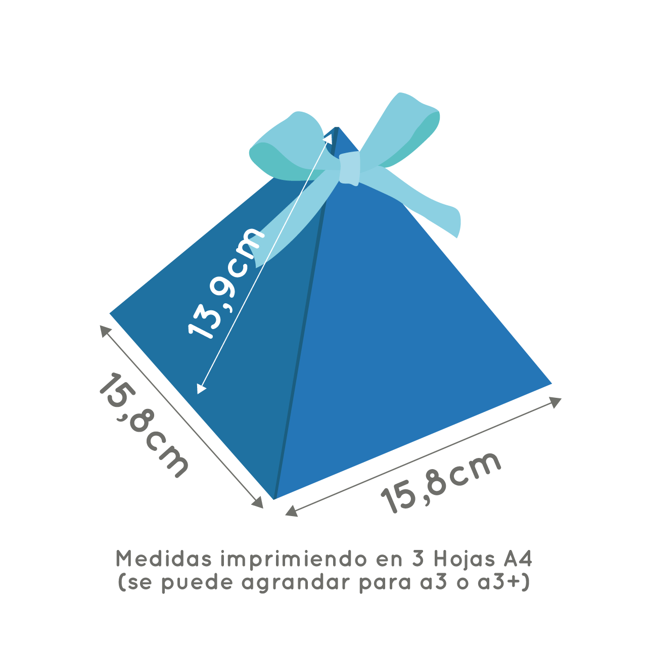 Molde caja pirámide baja - Imagen 3