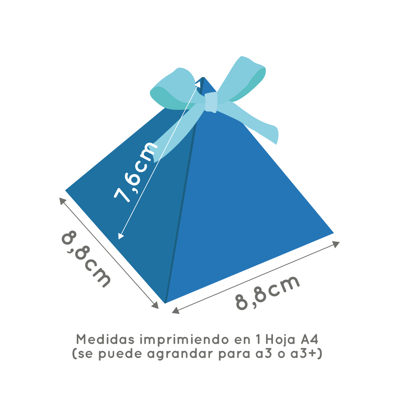 Molde caja pirámide baja - Imagen 2