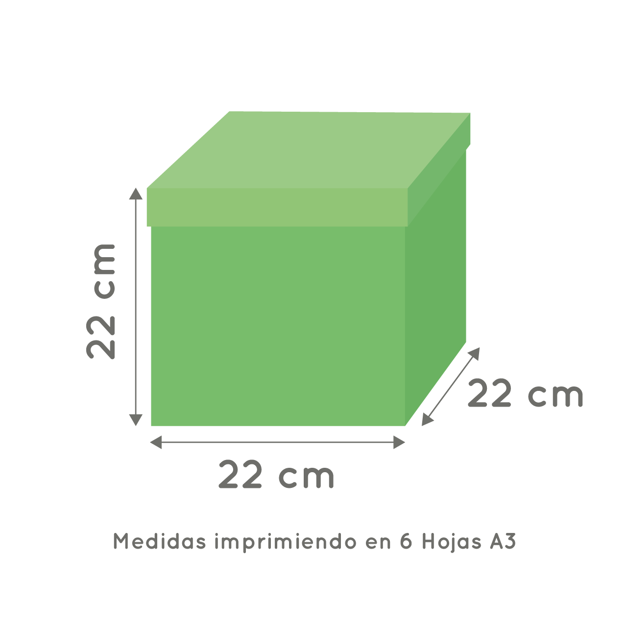 Molde caja cubo explosiva para A3 - Imagen 2