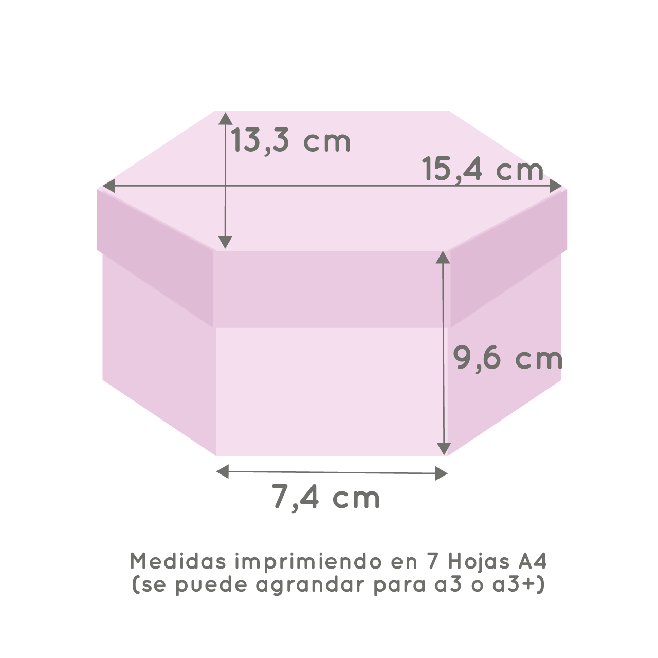 Molde caja hexagonal explosiva - Imagen 3