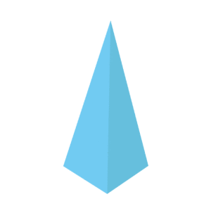 Molde caja pirámide de 3 lados