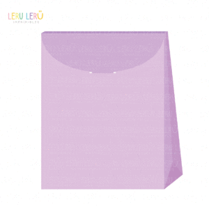 Molde de Bolsa con cierre semi circular editable