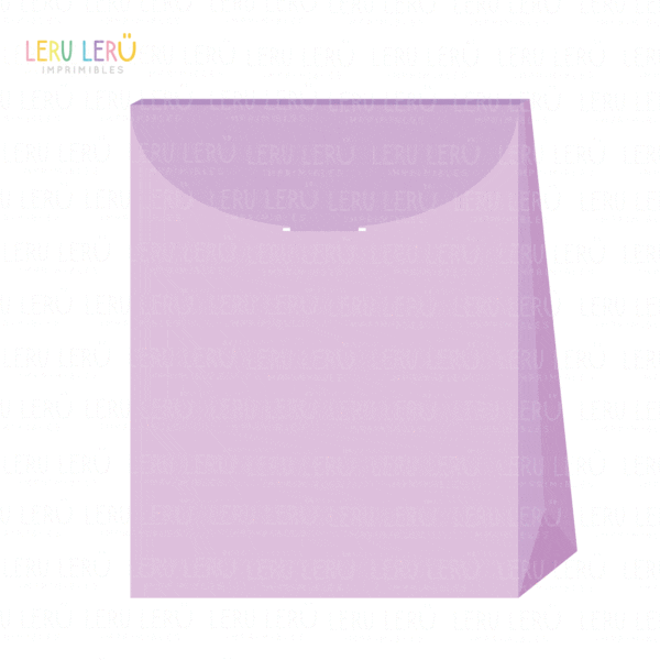 Molde de Bolsa con cierre semi circular editable