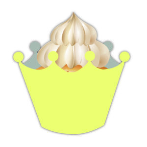 Molde de envoltorio para cupcake corona
