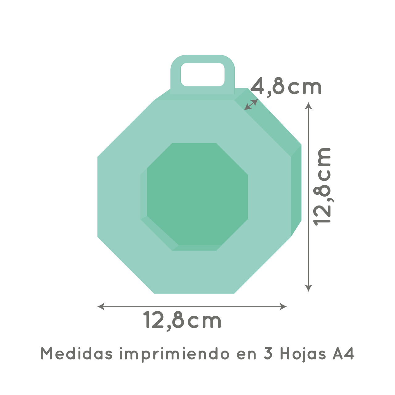 Molde caja octogonal shaker - Imagen 3