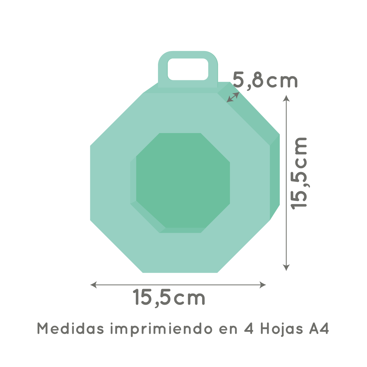 Molde caja octogonal shaker - Imagen 4