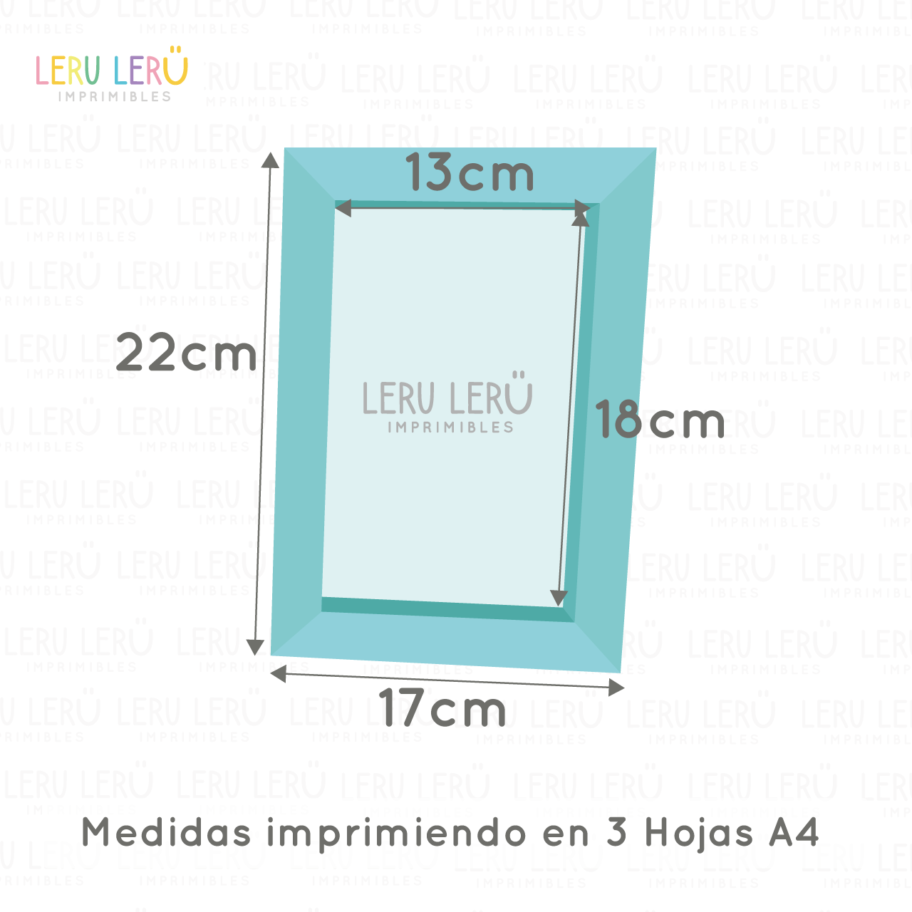 Medidas del portaretrato 13x18