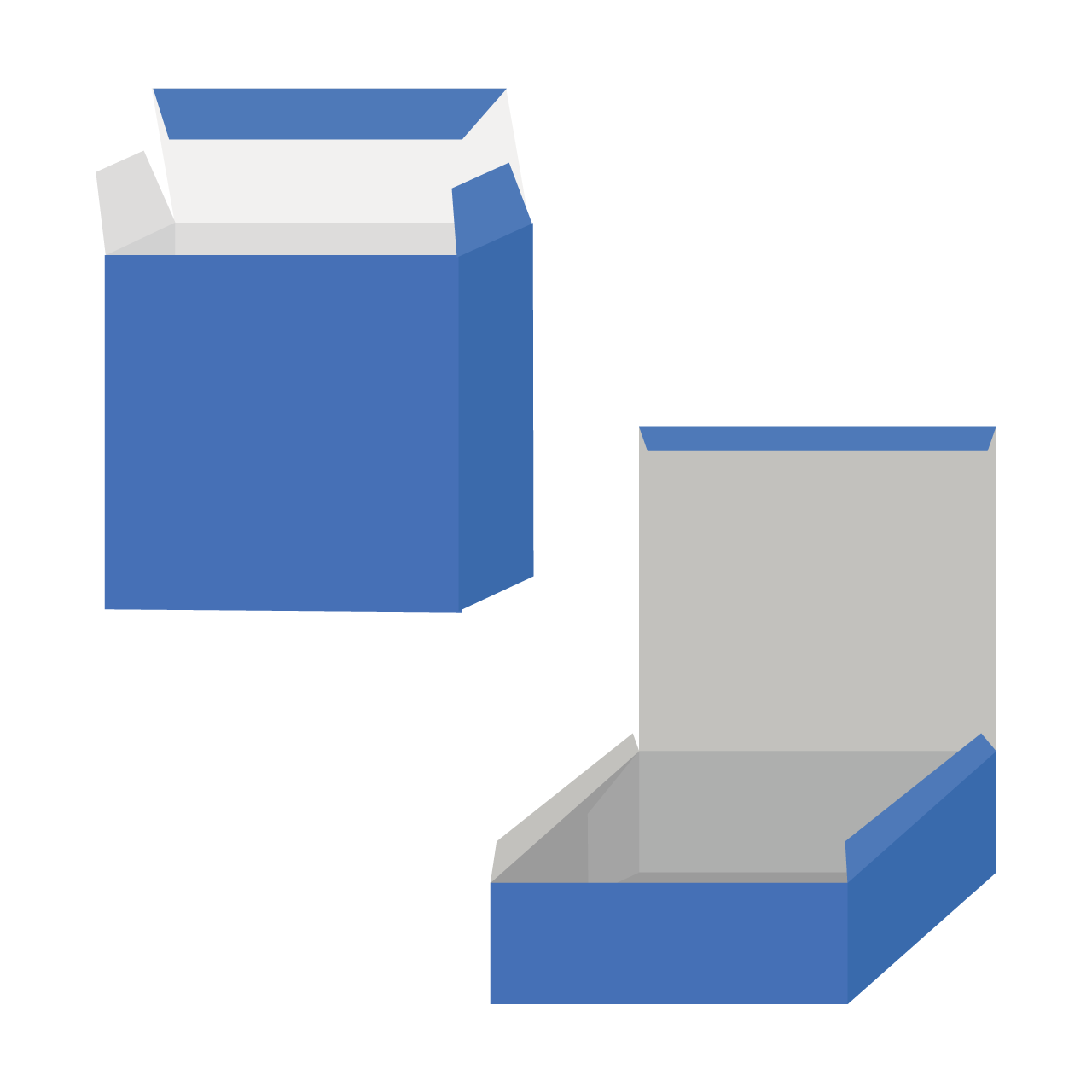 Molde caja cuadrada plana