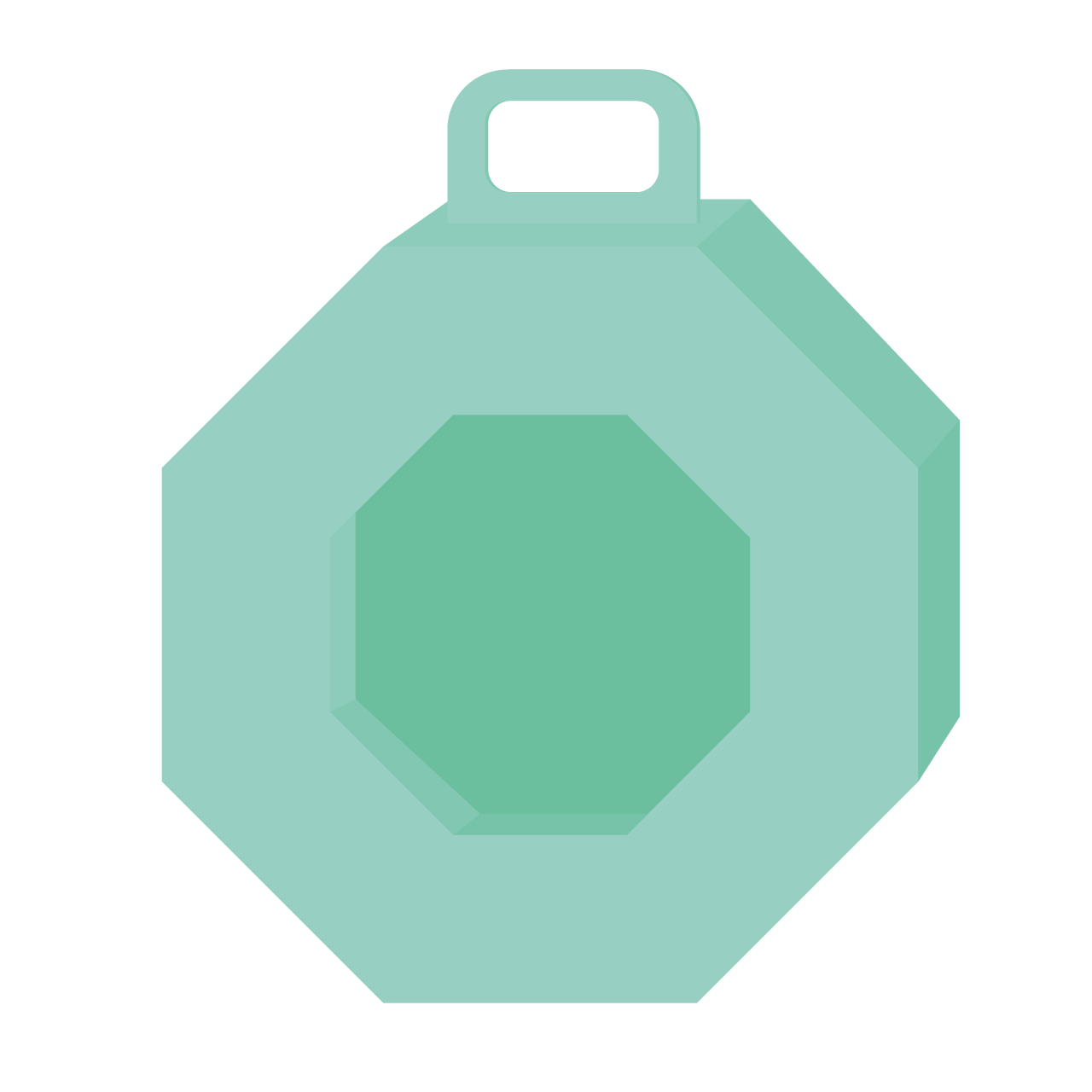 Molde caja octogonal shaker