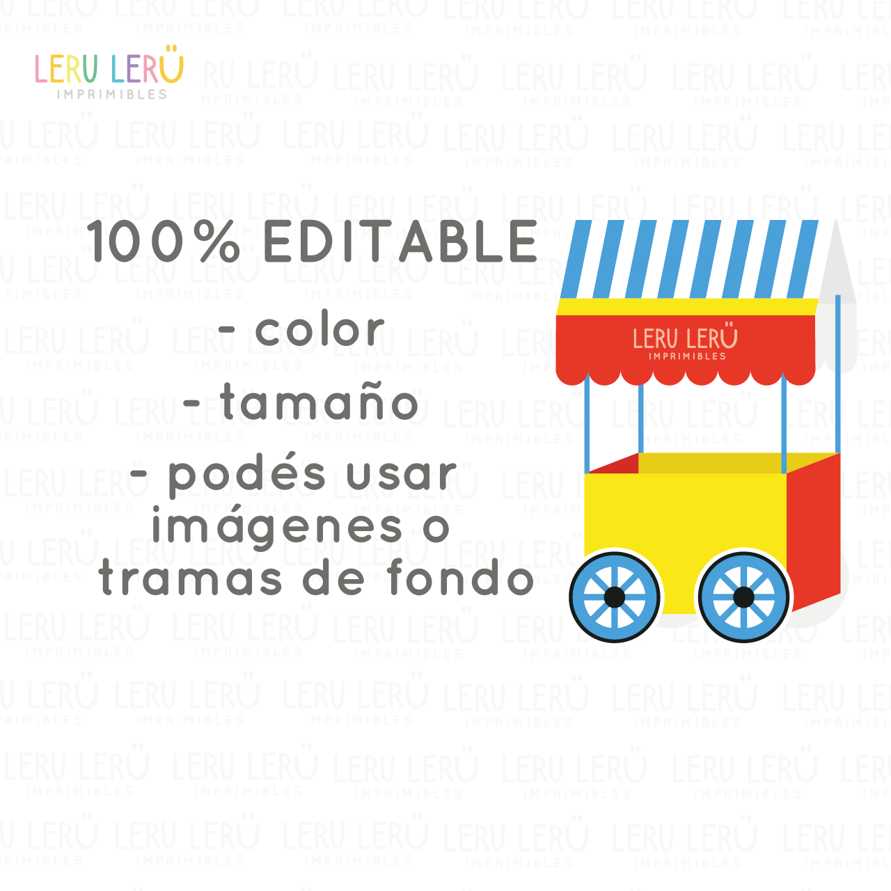 Molde editable de caja carrito