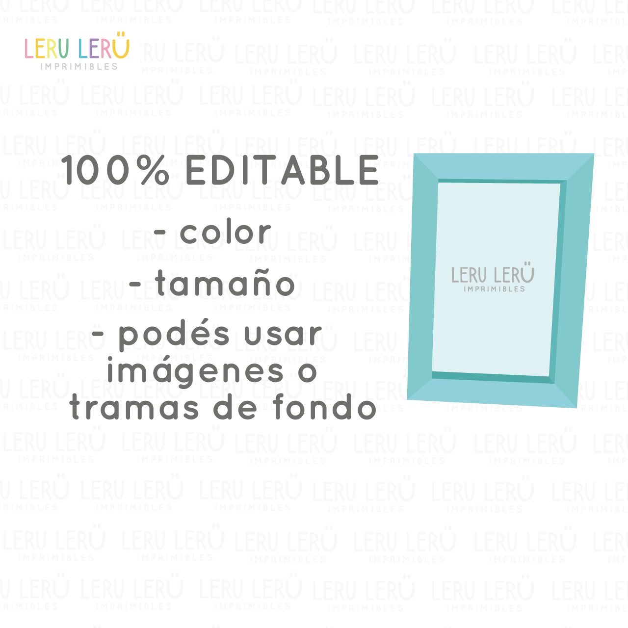 Plantilla editable de portaretrato 13x18