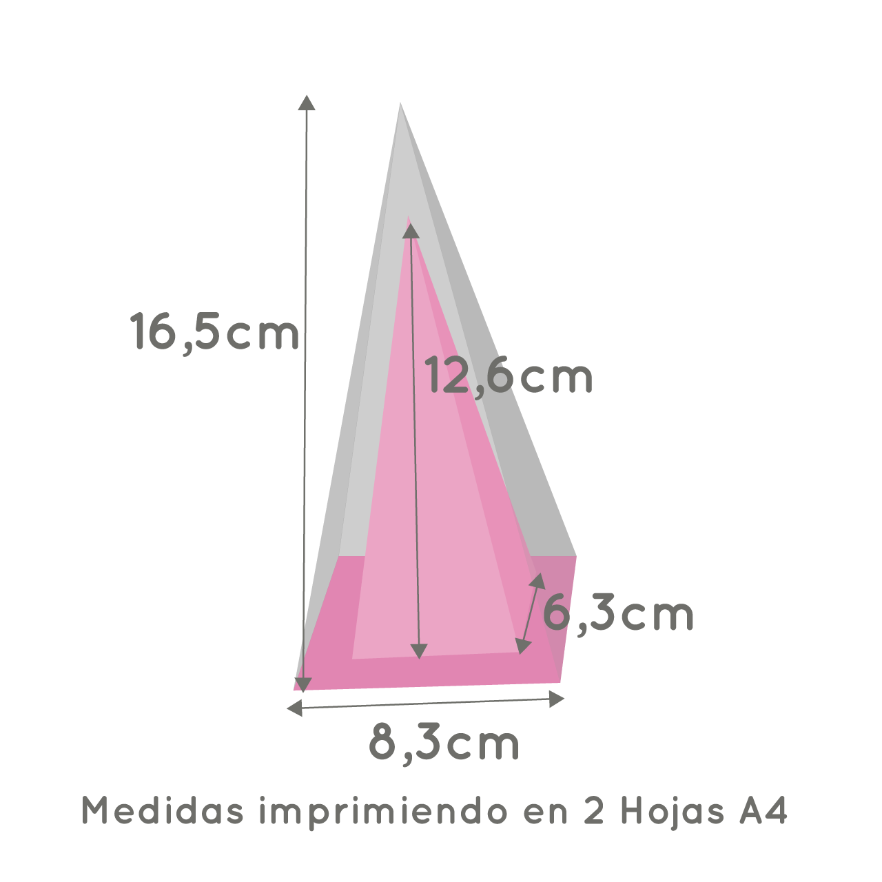 Molde caja piramide shaker °360 - Imagen 2