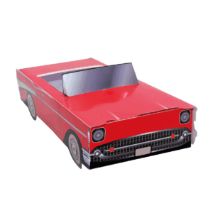 Molde caja auto vintage descapotable