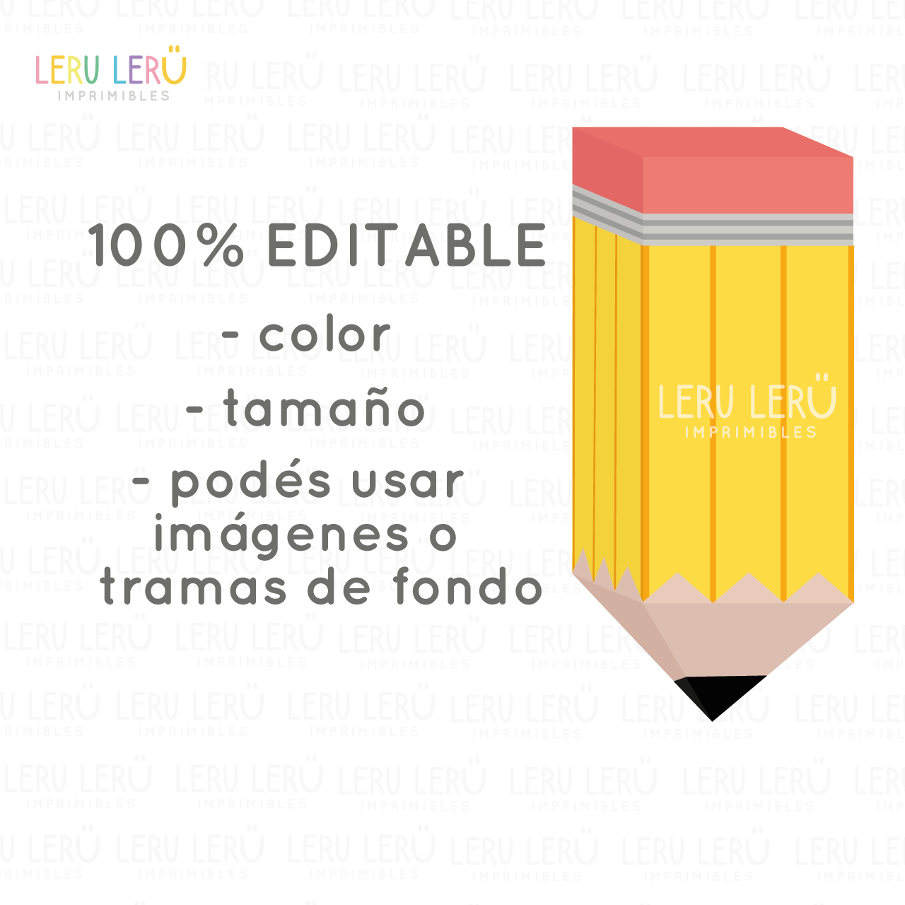 Molde editable de caja con forma de lápiz cuadrada