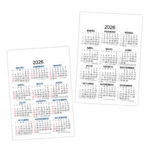 Calendario Almanaque de bolsillo