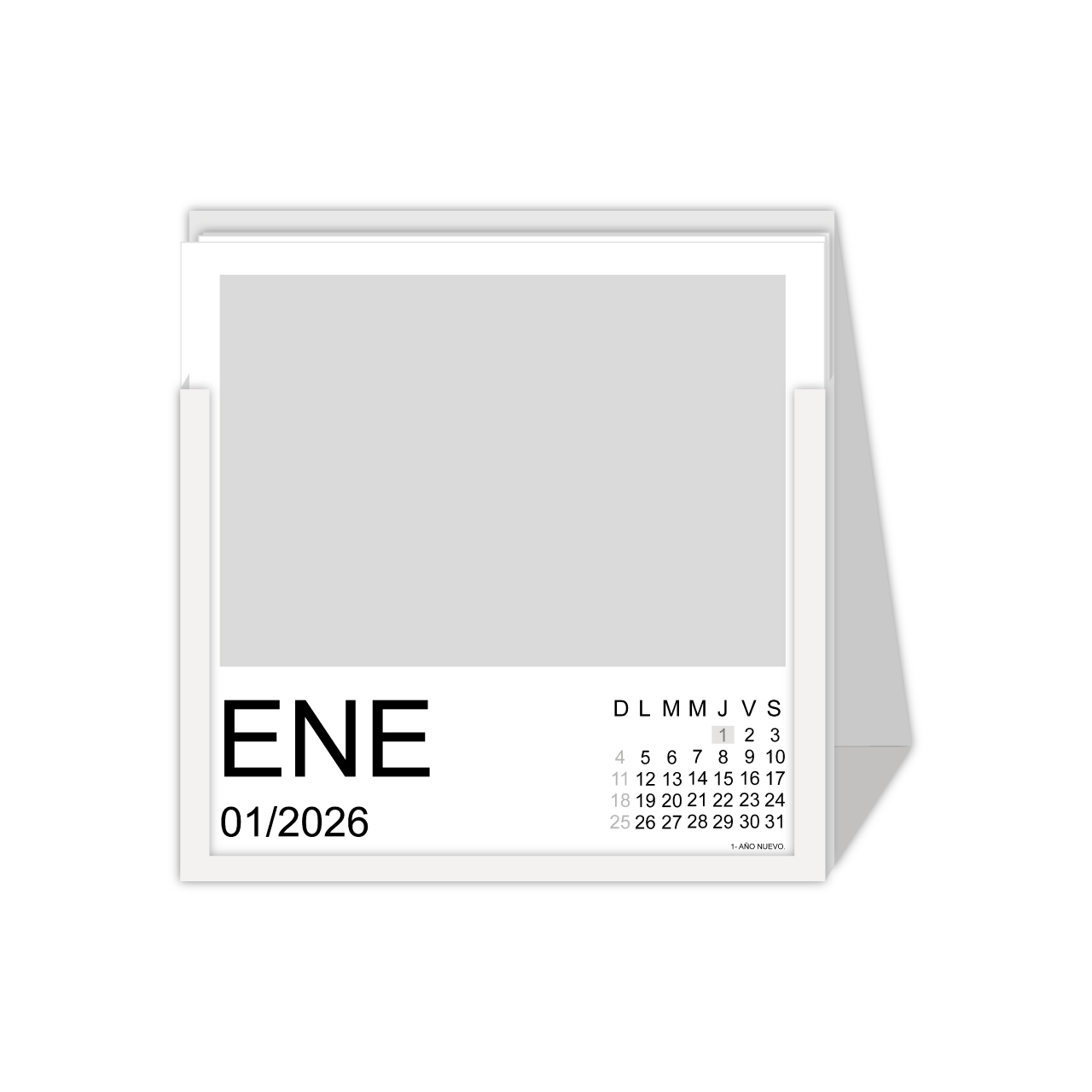 Calendario Almanaque 6 meses x hoja A4 con base