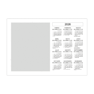 Calendario Almanaque Horizontal