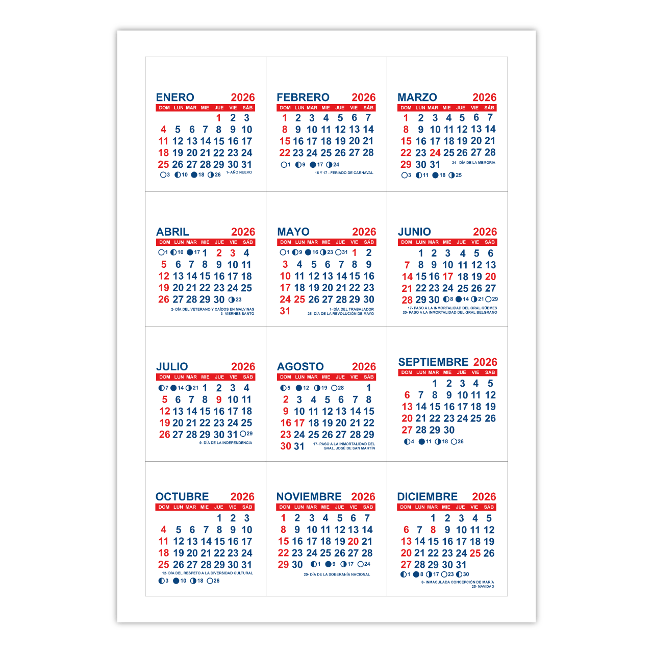 Calendario Mignon - Imagen 6