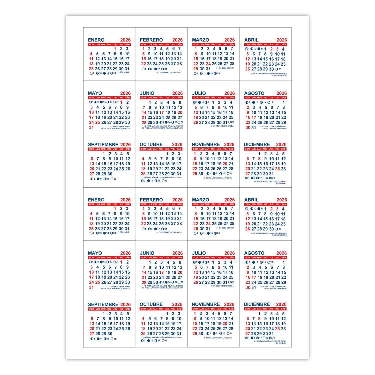 Calendario Mignon - Imagen 4