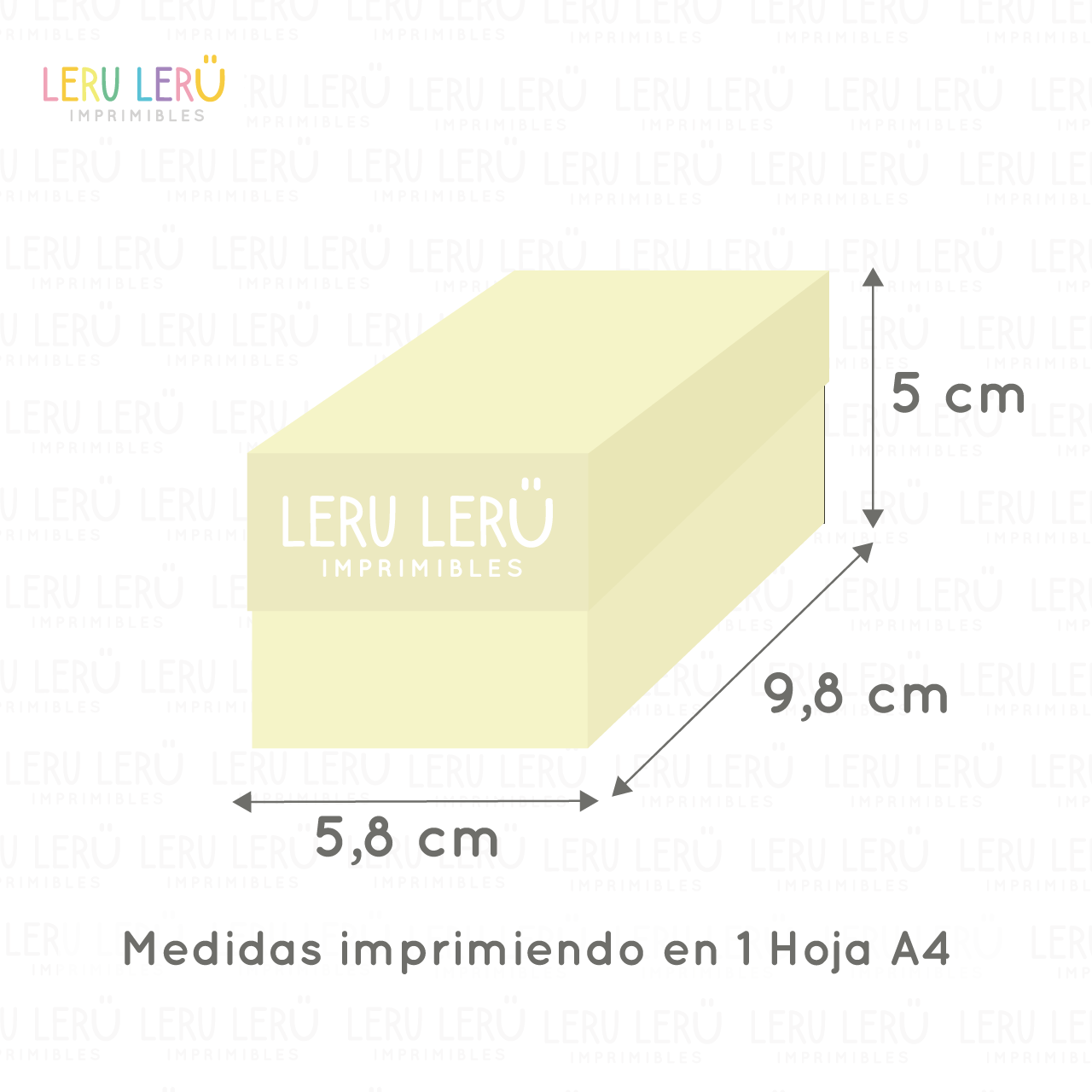 Medida de la caja de tarjetas personales imprimiendo en 1 hoja A4
