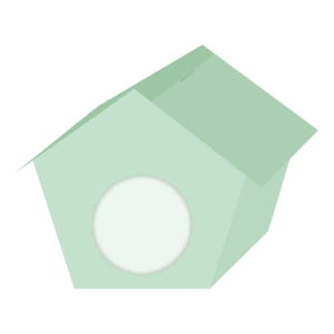 Molde caja casita pajaritos