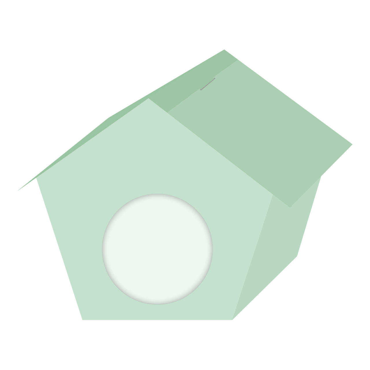 Molde caja casita pajaritos