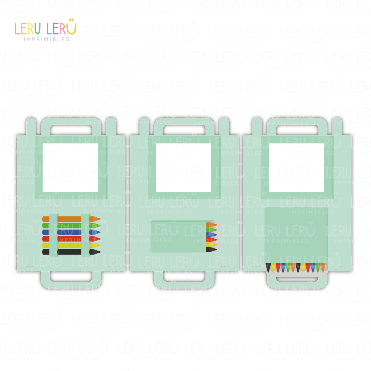 Molde de valijita tamaño mediano