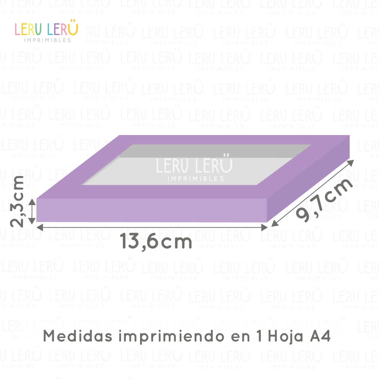 Medidas de la caja tipo pizza con visor imprimiendo en 1 hoja A4