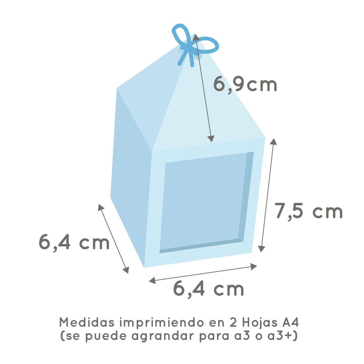 Molde caja casita carpita shaker frontal - Imagen 4