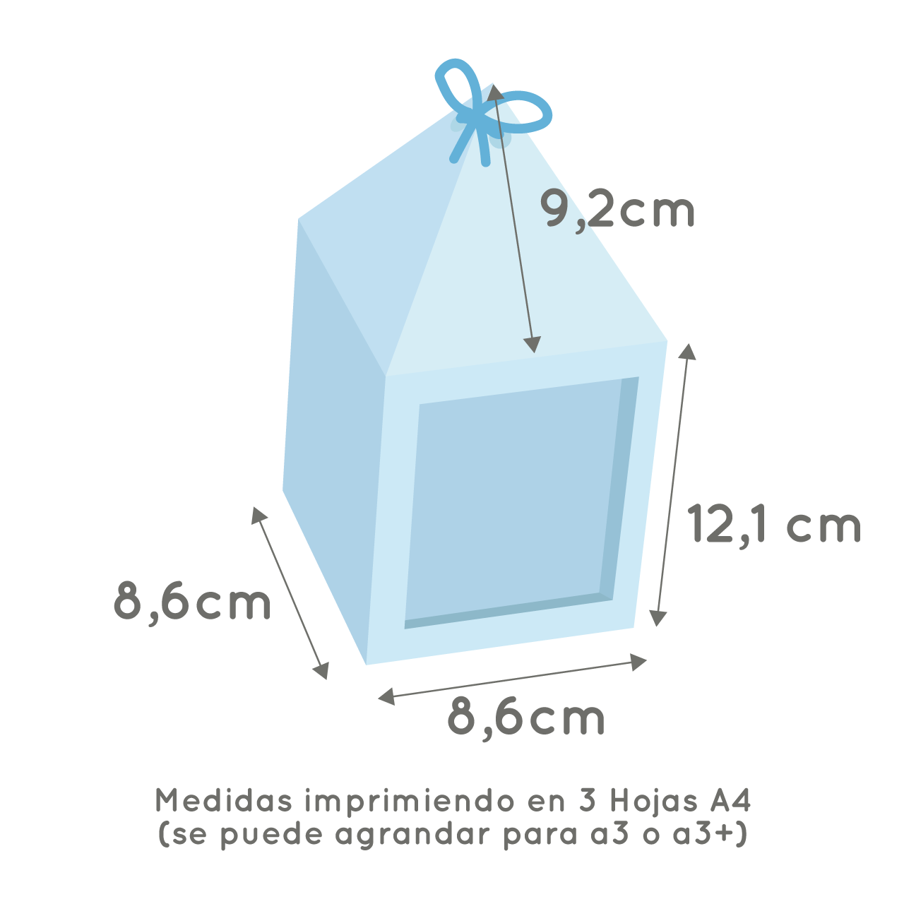 Molde caja casita carpita shaker frontal - Imagen 5