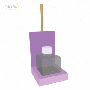 Molde de caja para difusor y palitos abierta