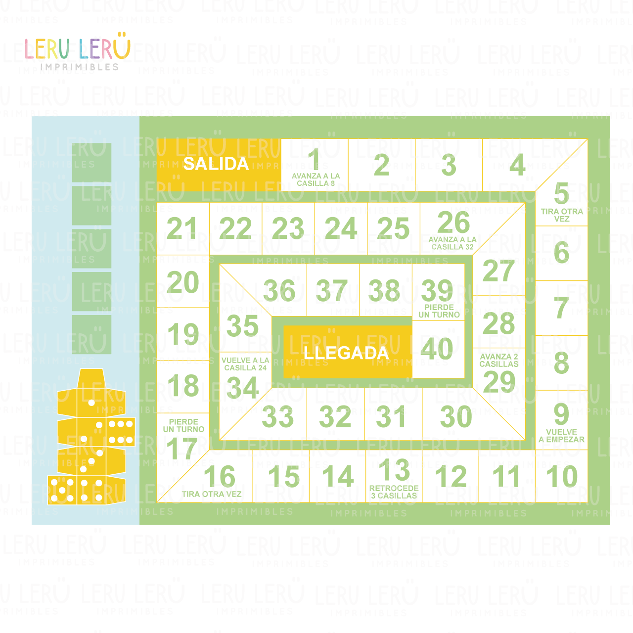 Molde de tablero de juego de mesa