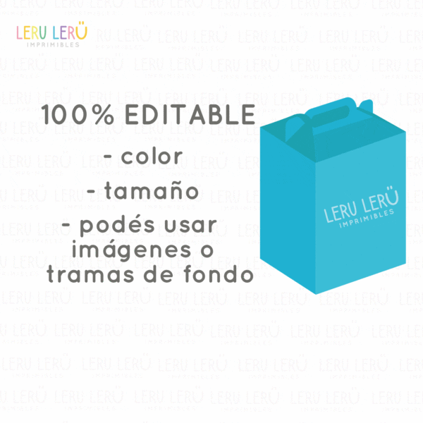 Plantilla de caja lonchera