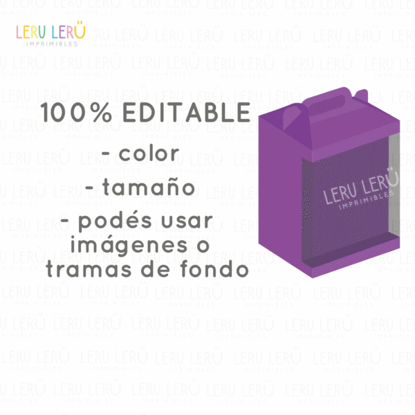 Plantilla de caja lonchera con shaker escenario
