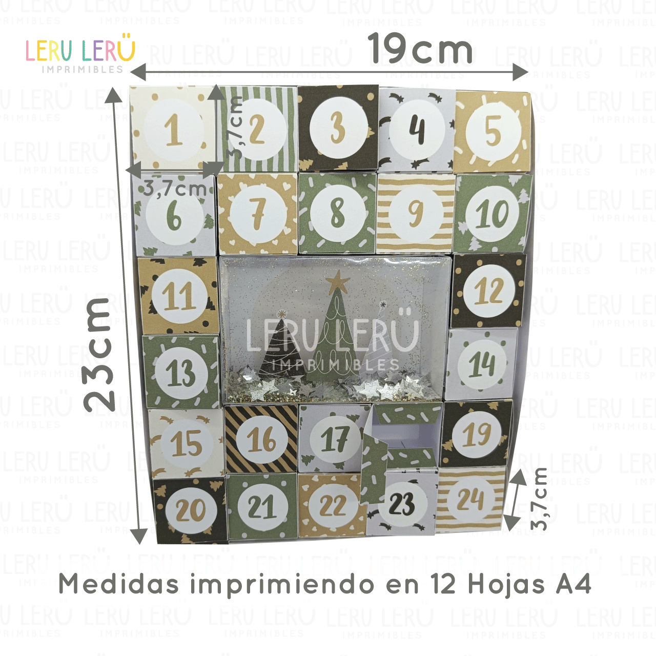 Medidas de calendario de adviento