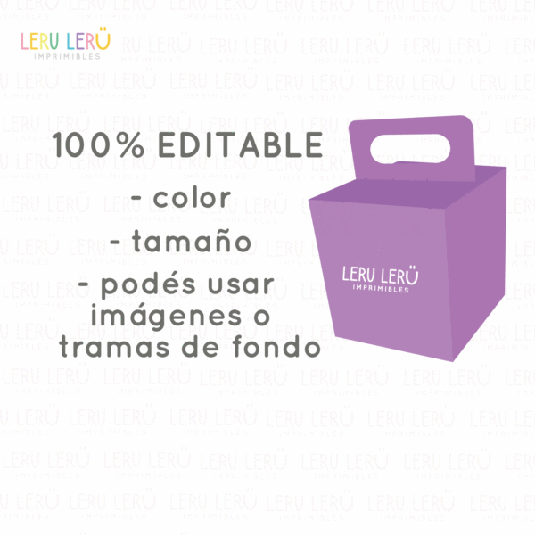 Plantilla de caja para cupcake