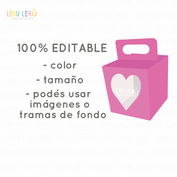 Plantilla de caja para cupcake con ventana de corazón