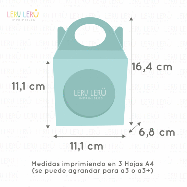 Molde caja lonchera con visor circular shaker - Imagen 3