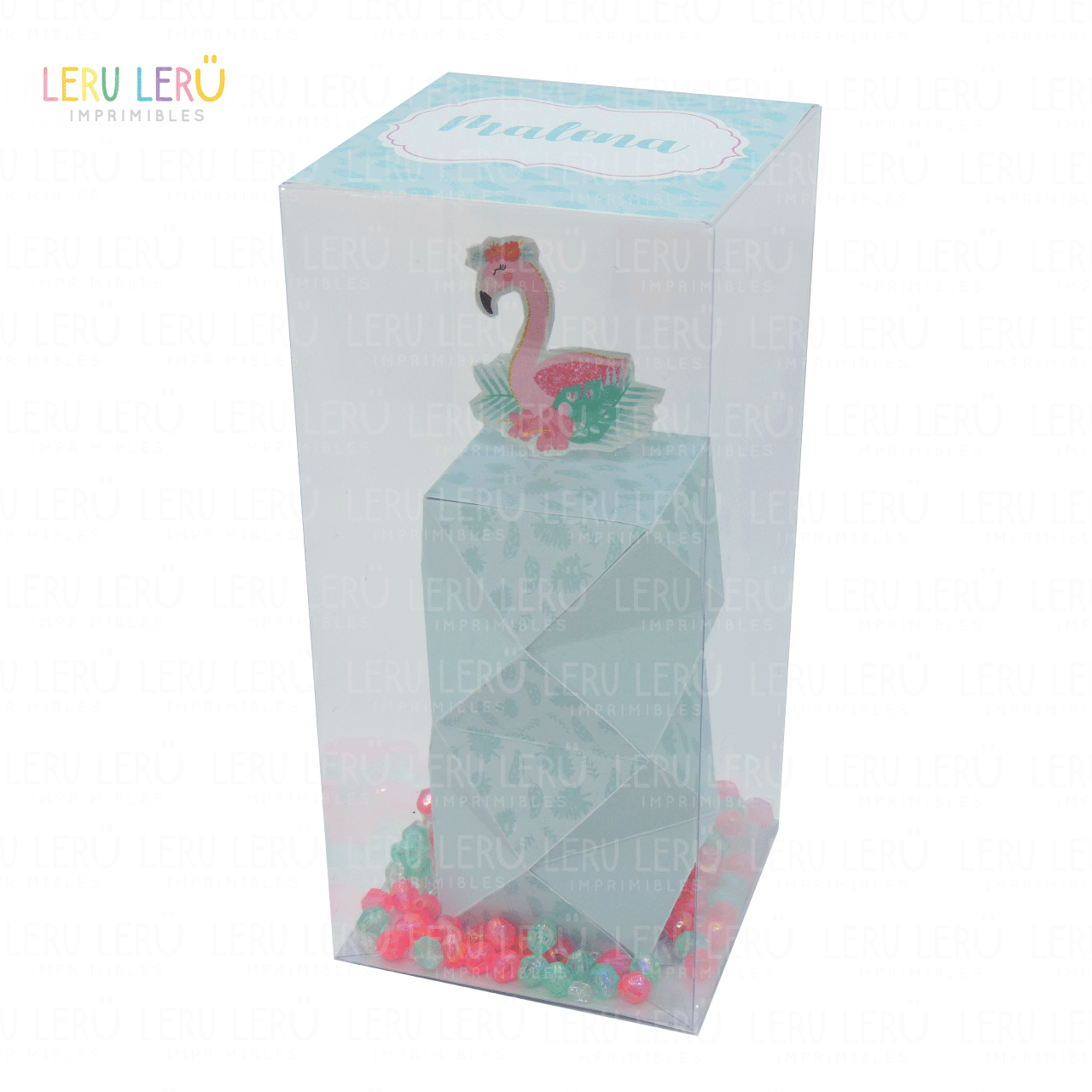 Molde caja poligonal con shaker 360