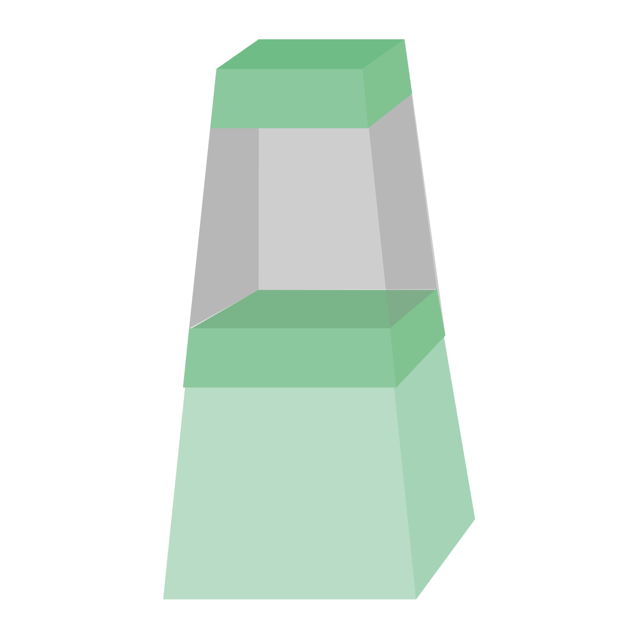 Molde caja base cuadrada con shaker en la tapa