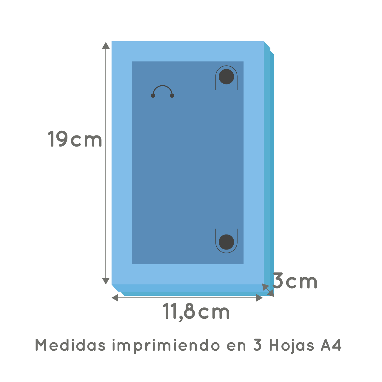 Molde Caja para llavero y lapicera - Imagen 2