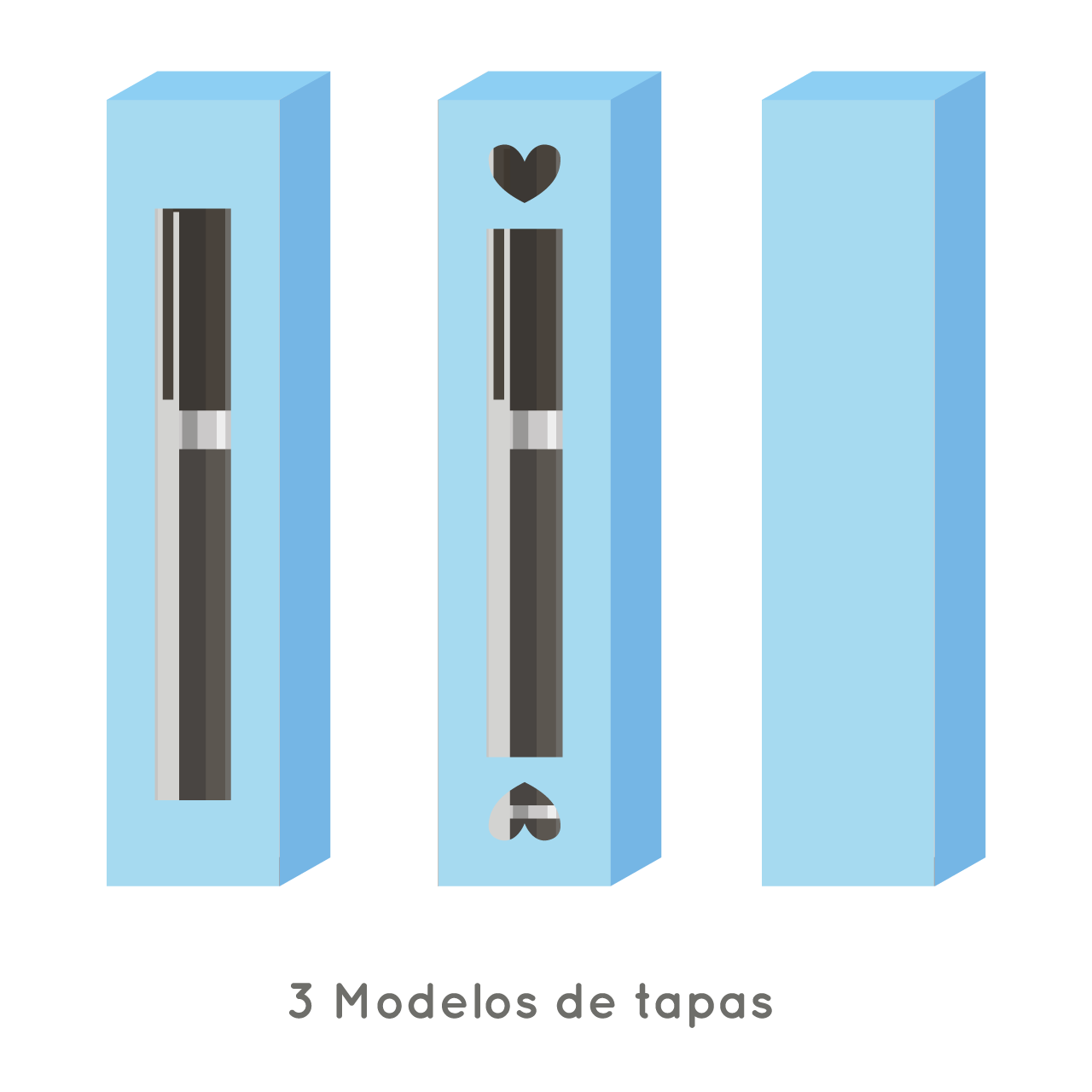 Molde Caja para lapicera con tapa ancha - Imagen 3