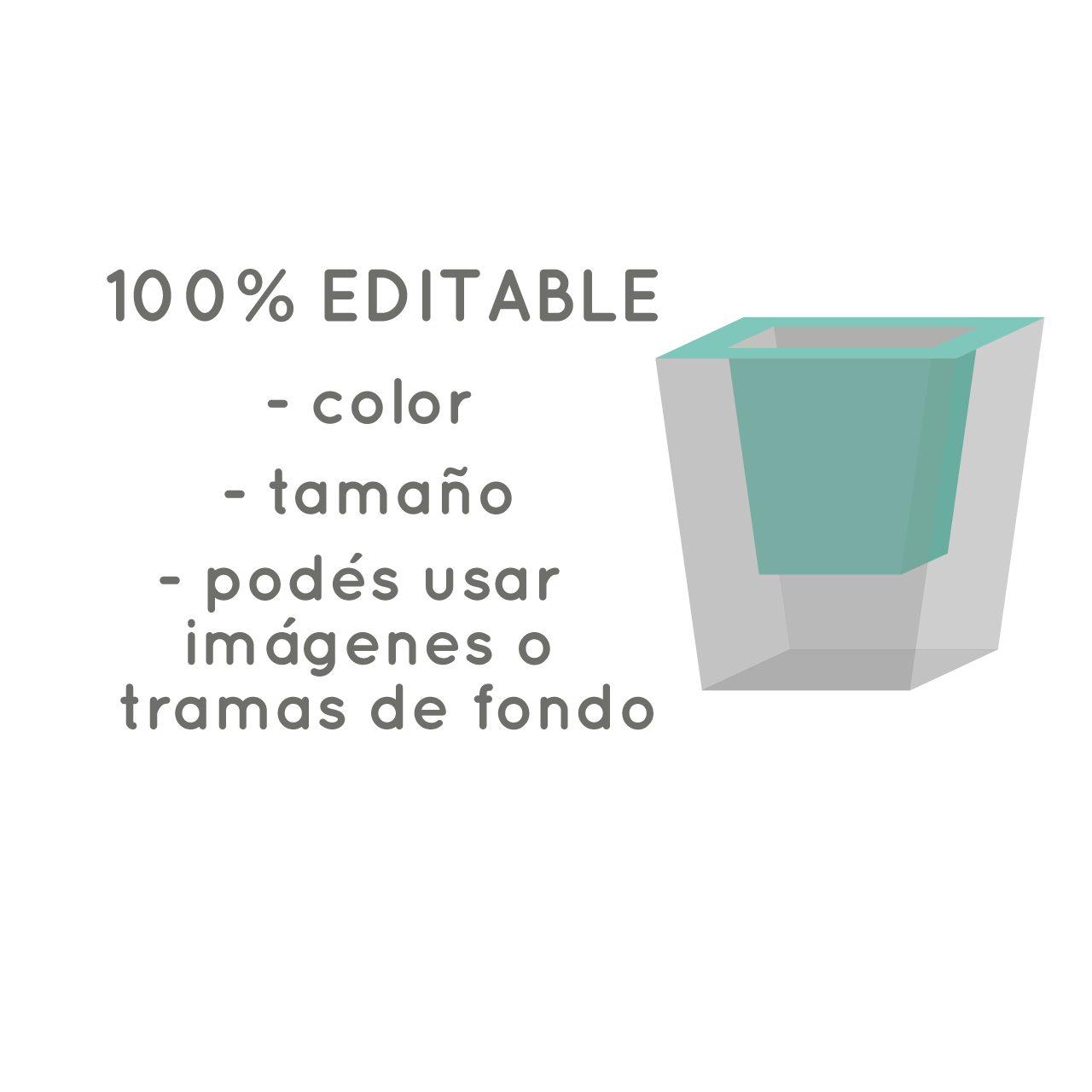 Molde pochoclera centro de mesa shaker - Imagen 4