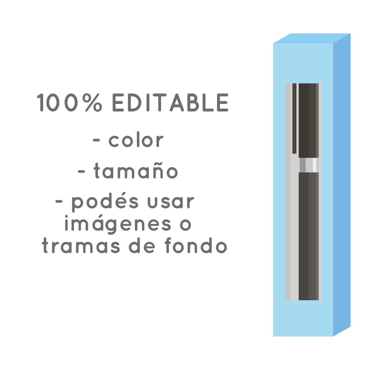 Molde Caja para lapicera con tapa ancha - Imagen 4