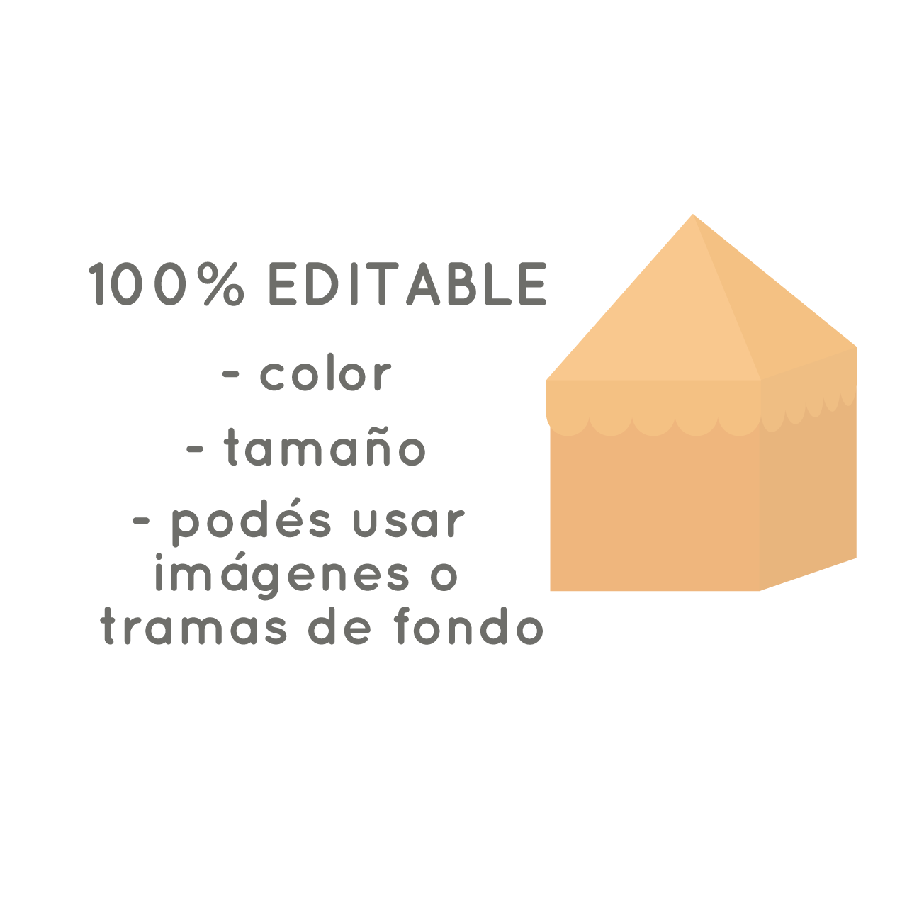 Molde caja casita carpita con techo de tapa ondas - Imagen 4