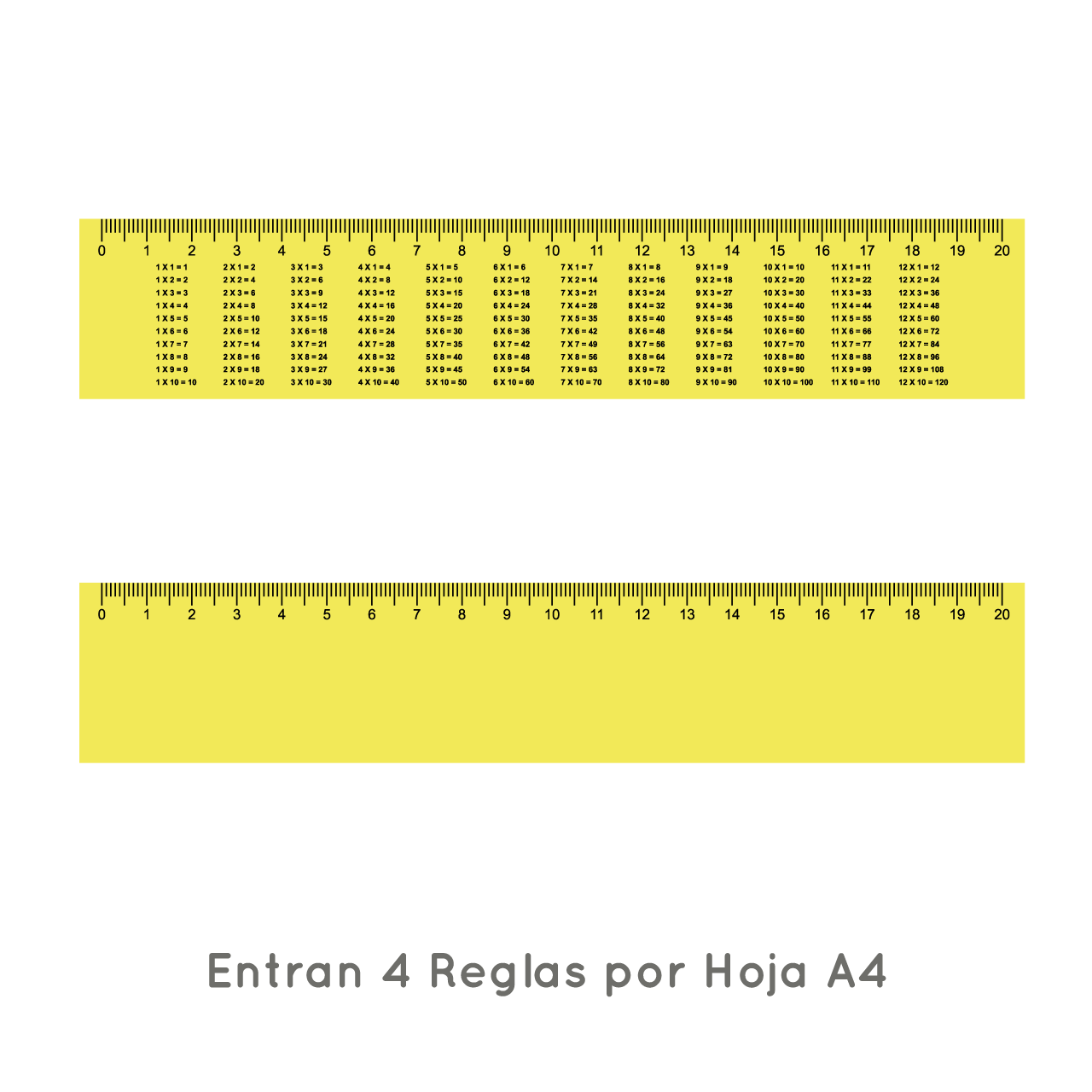 Kit tablas de suma resta multiplicación y reglas - Imagen 15