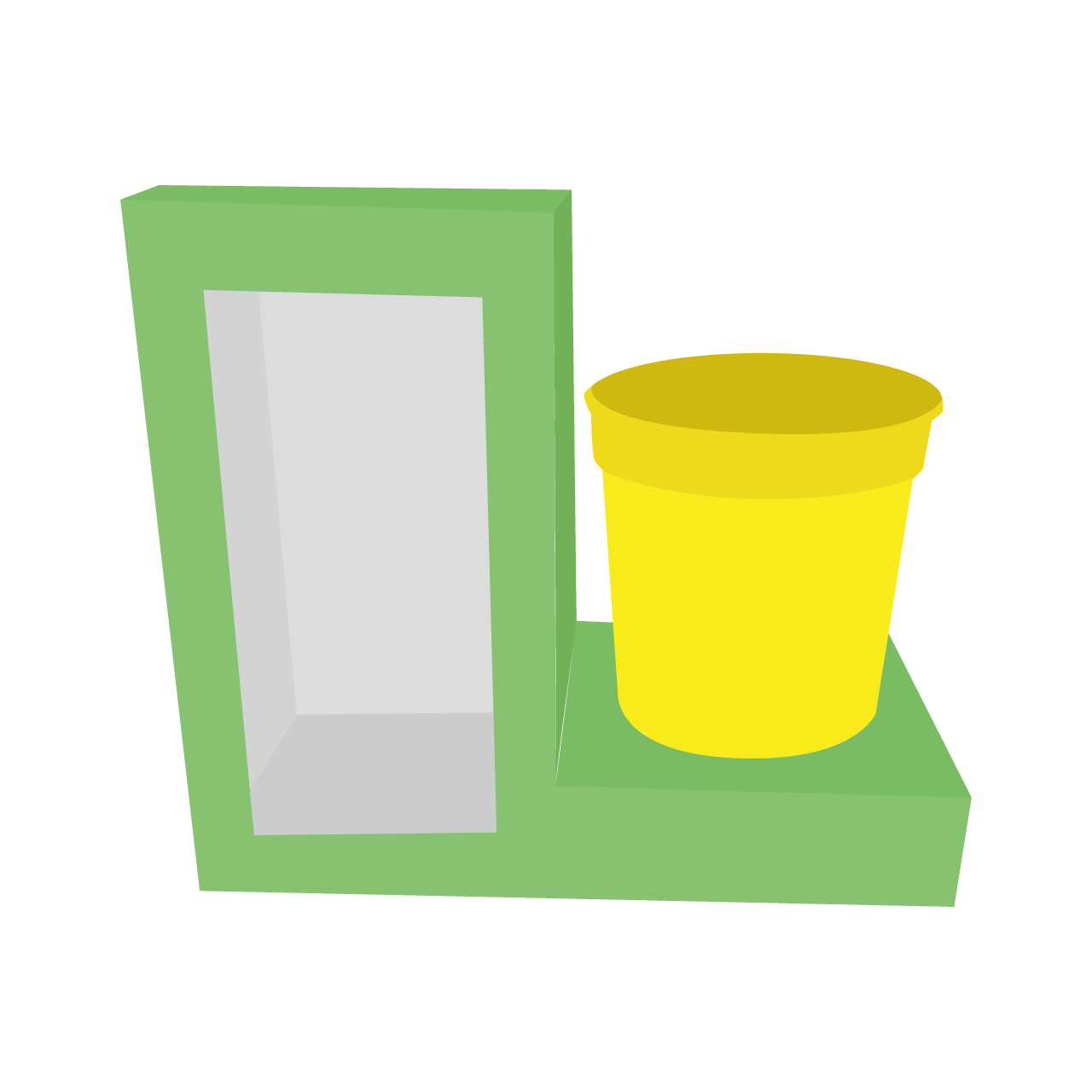 Molde caja para Vaso y sorpresas snack o golosinas